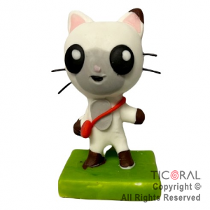 ADORNO GABBY�S DOLLHOUSE PERSONAJE PANDY PAWS PORCELANA FRIA x 1